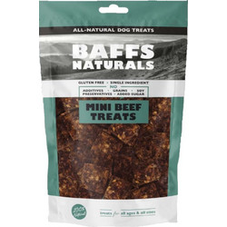 Baffs Naturals Gluten & Grain Free with Beef Mini Treats 100gr