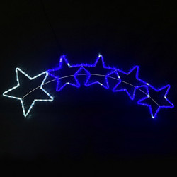 Stars 5 144 Flash LED 6μ Μονοκάναλος Φωτοσωλήνας Λευκό Μπλε IP65 150x50cm 1,5μ Καλώδιο X081441620 ACA X081441620