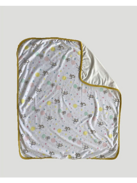 Pennie Baby Hug Bunnies & Bears Κουβέρτα Αγκαλιάς Βαμβακερή 70x90 Λευκή