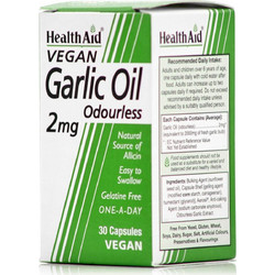 Health Aid Garlic Oil 2mg 30 Κάψουλες