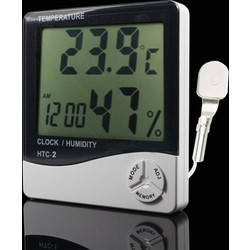 Ρολόι Ξυπνητήρι, Θερμόμετρο, Υγρόμετρο, Εσωτερικού - Εξωτερικού Χώρου
