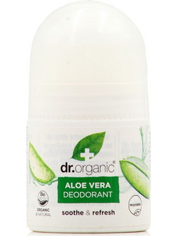 Dr. Organic Aloe Vera Φυσικό Αποσμητικό Roll On Χωρίς Αλουμίνιο 50ml