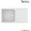 Sanitec Ultra Granite 814 Επικαθήμενος Νεροχύτης Γρανίτη Αντιστρεφόμενος Ματ Bianco 86x50cm
