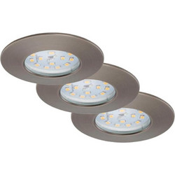 Briloner 7204-031 Χωνευτό Σποτ LED 3x5W Θερμό Λευκό Φως σε Iron Grey
