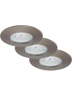 Briloner 7204-031 Χωνευτό Σποτ LED 3x5W Θερμό Λευκό Φως σε Iron Grey