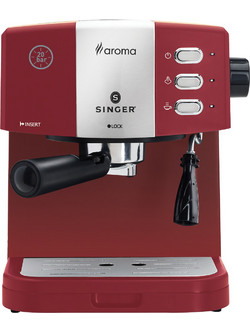Singer Aroma ES-851R Μηχανή Espresso 850W 20bar