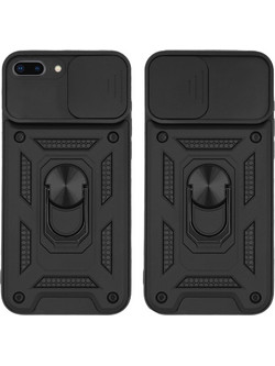 Sonique Ring Armor CamPro Back Cover Black (iPhone 8 Plus / 7 Plus)