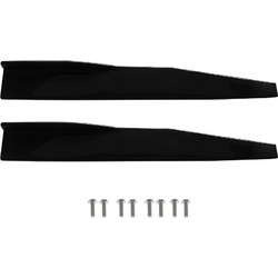 Spoiler Αυτοκινήτου Πλαϊνά 75cm Γυαλιστερά Μαύρα HW-0018 2 τμχ