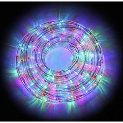 Χριστουγεννιάτικος Φωτοσωλήνας σε RGB Χρώμα 10m με 8 Προγράμματα Διάφανος