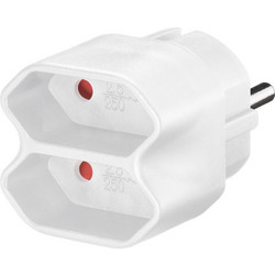 GOOBAY αντάπτορας ρεύματος 51000, 2x Euro, 230V 2.5A, λευκός