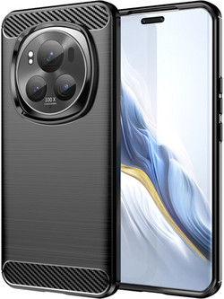 Techsuit Carbon Silicone - θήκη για Honor Magic6 Pro - Μαύρο