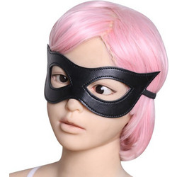 NAUGHTY TOYS Black fetish cat play eye mask