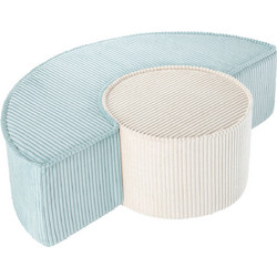 Corduroy Σετ Πουφ Peppermint Green - Wigiwama