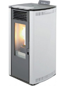 Adler Linea Round 12 Καναλάτη White Σόμπα Pellet 10.1kw