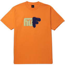 Huf Upside Down T-Shirt Ανδρική Κοντομάνικη Μπλούζα Cotton Regular Fit - Tangerine TS02173-TNGRN