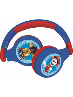 Lexibook HPBT010PA Paw Patrol Ενσύρματα & Ασύρματα Bluetooth Παιδικά Ακουστικά On Ear Red Blue