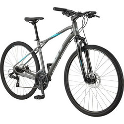 GT Transeo Comp Ποδήλατο Trekking 28" Αλουμινίου με 27 Ταχύτητες και Δισκόφρενα Ανθρακί