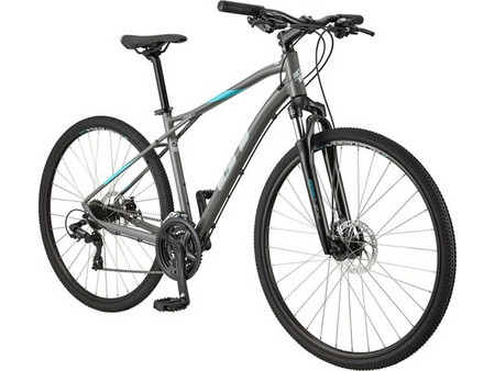 GT Transeo Comp Ποδήλατο Trekking 28" Αλουμινίου με 27 Ταχύτητες και Δισκόφρενα Ανθρακί