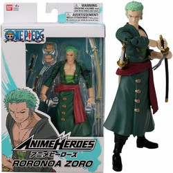 Bandai Anime Heroes One Piece Roronoa Zoro 17cm