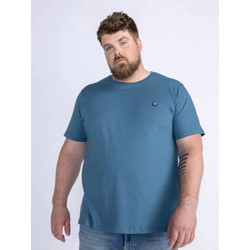 Ανδρικό T-Shirt Plus Size Petrol M-1040-TSR6090-5182 Μπλε