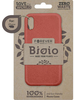 Θήκη Forever Bioio Οικολογική Θήκη για iPhone XS MAX, κόκκινη