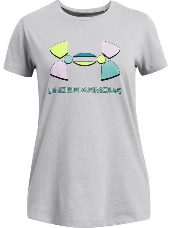 Under Armour Colorblock Παιδικό T-Shirt Κοντομάνικο Γκρι 1382979-011