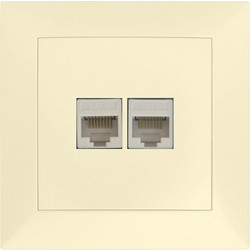 ΠΡΙΖΑ DATA RJ45 Cat.6+ΤΗΛΕΦΩΝΟΥ RJ11 ΠΛΗΡΗΣ ΜΠΕΖ - 15-0192 15-0192