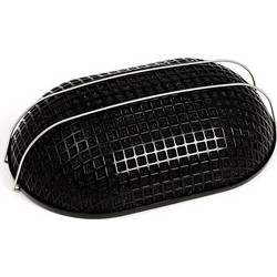 Breather style air cleaner assembly, oval. Black