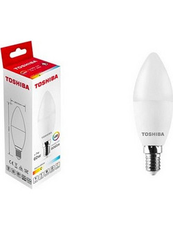 Toshiba N STD Λάμπα LED E14 και Σχήμα Candle C37 Warm White 3000K