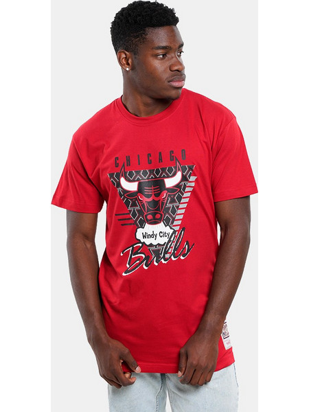 Mitchell & Ness Nba Final Seconds Ανδρικό T-Shirt BMTRINTL1057-CBURED1 RED