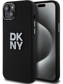 DKNY Liquid Silicone Metal Logo Θήκη Black (iPhone 15 / 14 / 13)