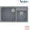 Sanitec Classic 317 Επικαθήμενος Νεροχύτης Γρανίτη Ματ Metallic Silver 90x51cm
