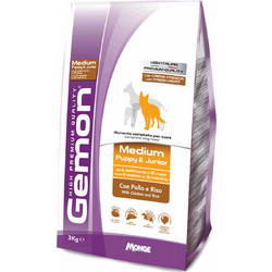 Monge Gemon Medium Puppy & Junior with Chicken & Rice 3kg