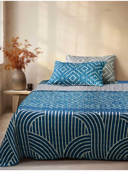Κουβερλί DARK OCEAN 100% Μικροίνες (Microfiber) 220 x 240 εκ. MADI - Κουβερλί υπέρδιπλο: 220 x 240 εκ
