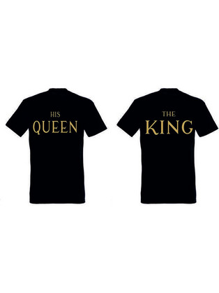 T-shirt The King and His Queen Gold (σετ 2 τεμ.) 3964