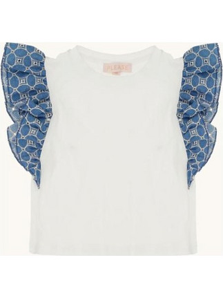 Please Παιδικό T-Shirt Αμάνικο Λευκό MB00030G47