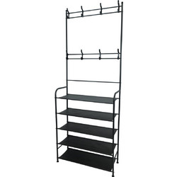 Μεταλλική Κρεμάστρα Δαπέδου με 5 Ράφια 65x26x168cm
