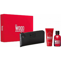 Dsquared2 Red Wood Eau de Toilette 100ml + Shower Bath 100ml + Neseser