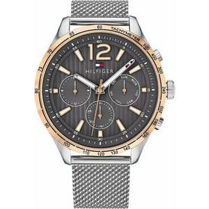 Tommy Hilfiger Gavin Ανδρικό Ρολόι Χρονογράφος με Ασημί Μεταλλικό Μπρασελέ 1791466 Tommy Hilfiger Gavin Ανδρικό Ρολόι Χρονογράφος με Ασημί Μεταλλικό Μπρασελέ 1791466