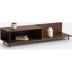 La Redoute Έπιπλο Τηλεόρασης Ξύλινο Καρυδί Μ45xΠ160xΥ36cm Zentar