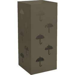 Ομπρελοθήκη Τετράγωνη - Matt Light Bronze, Pam & Co, W22 x D22 x H50 (cm) 25-963