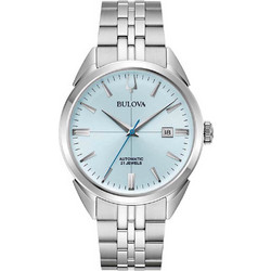 Bulova Ανδρικό Ρολόι Αυτόματο με Ασημί Μεταλλικό Μπρασελέ 96B423