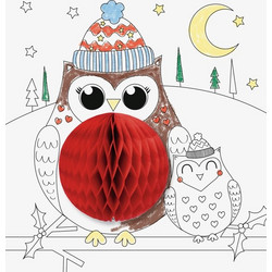 Ζωγραφική Xmas 3D Colouring Set Winter Animas Heyda 4+