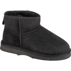 Emu Australia Γυναικεία Μποτάκια Πλατφόρμα Suede Μαύρα με Γούνα W12548