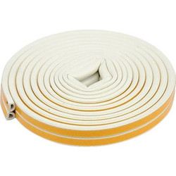 SANOK Self-adhesive window and door seal 9x7,4mm TYPE D white 6m (76752)