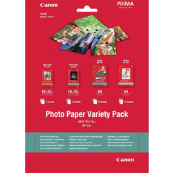 Paper Canon VP-101 Photo Variety Pack 4x6" and A4 - 20 Sheets