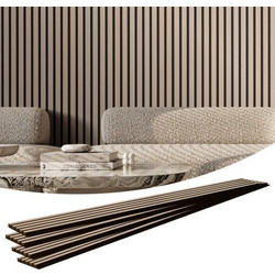 VEVOR Ακουστικά Πάνελ Ξύλου 20x240cm για Μοντέρνα Διακόσμηση Τοίχου Ασημί Ξύλο FHXWBTQBYML7LX06FV0