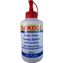 RAKOLL 45 Κόλλα Ξύλου Γενικής Χρήσης με Κόκκινη Μύτη 200 gr
