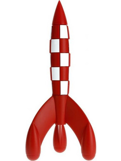 Faraos Cigarer Tintin The Lunar Rocket 17cm