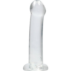 Shots RealRock Dildo με Βεντούζα 17cm Clear
